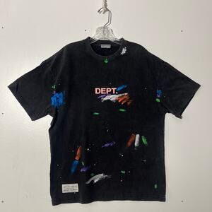 Gallery DEPT Art On Display Paint Gray Faded Baggy T-Shirt 100% Cotton Mens M